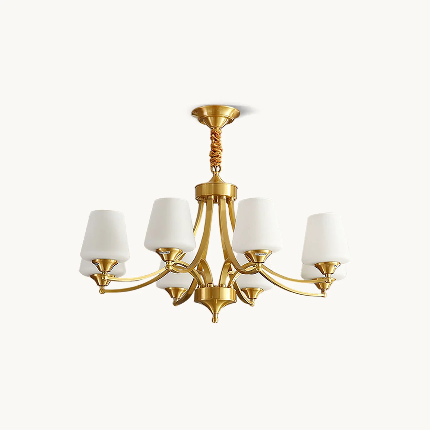 Casual Tapered Glass Chandelier Top-Quality