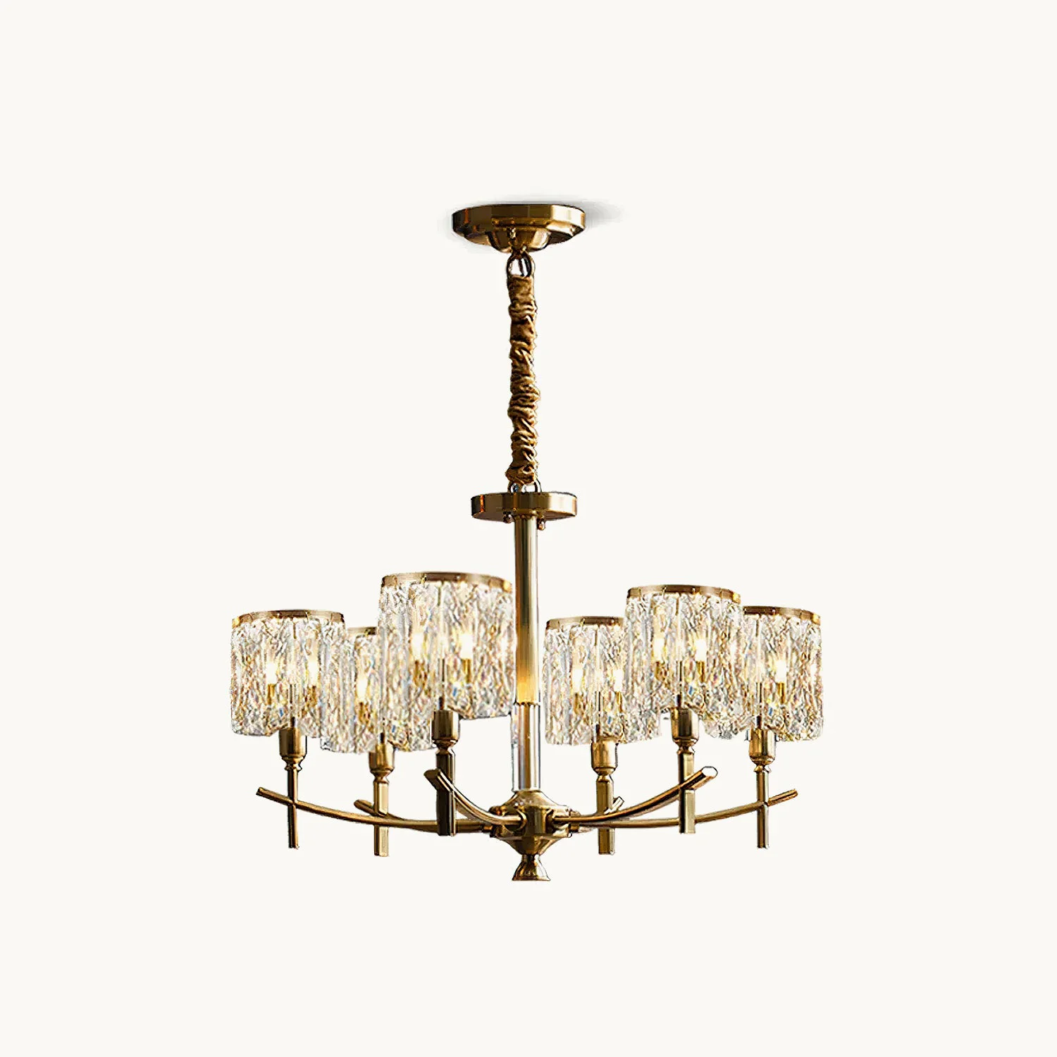 Fashionable Crystal Prism Chandelier Organic