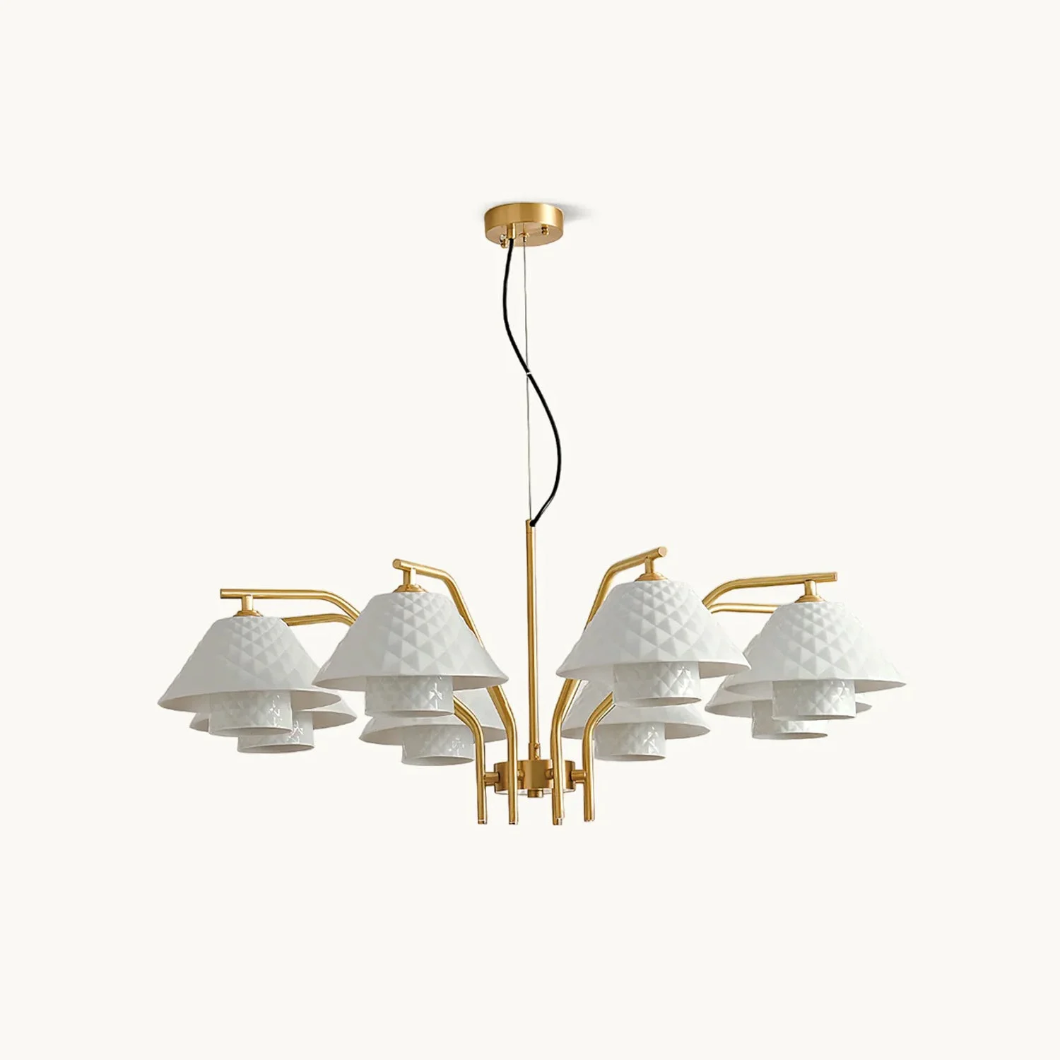Artisan Oxford Double Chandelier Detailed