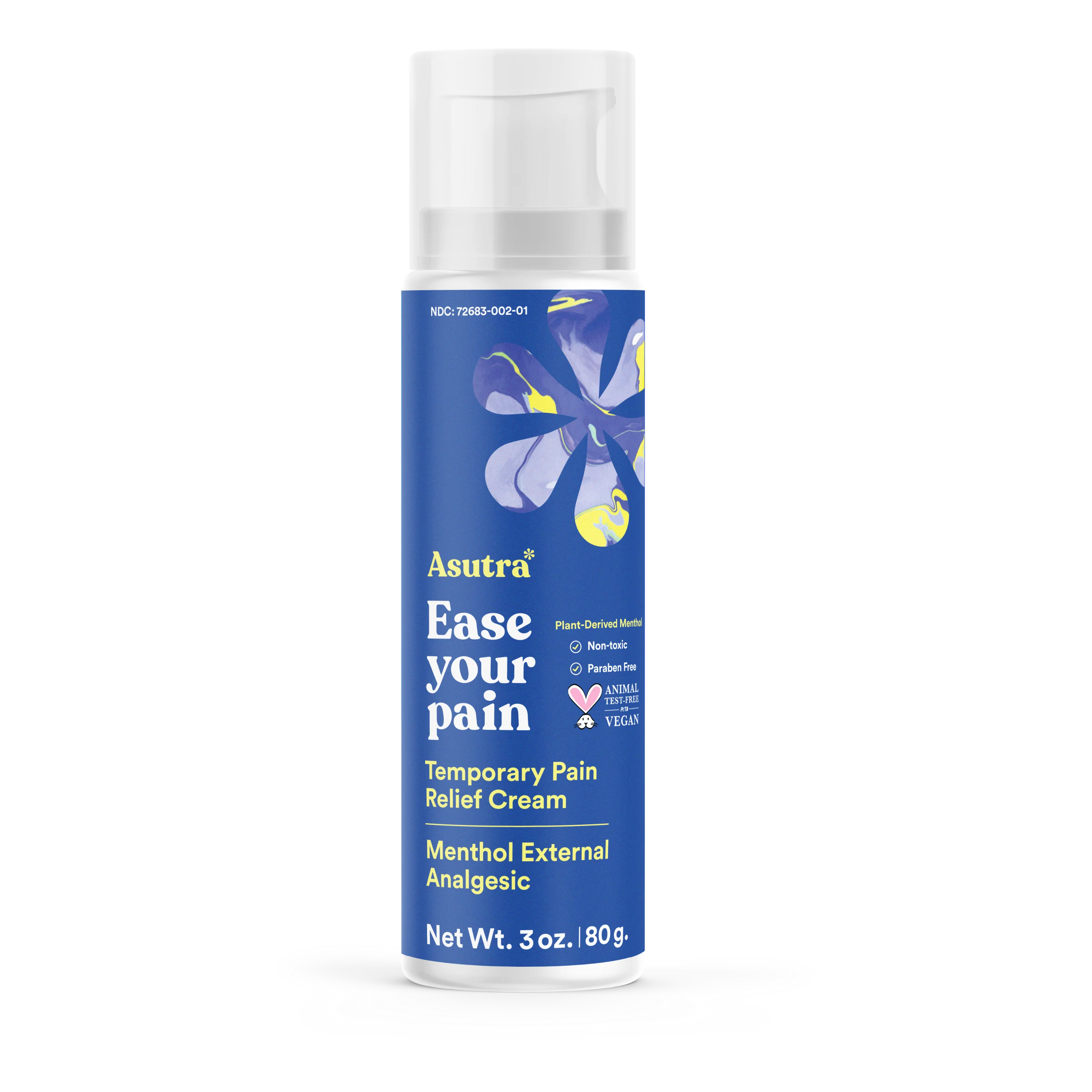 Authentic Asutra Menthol Arnica Ease Your Pain Cream Reusable