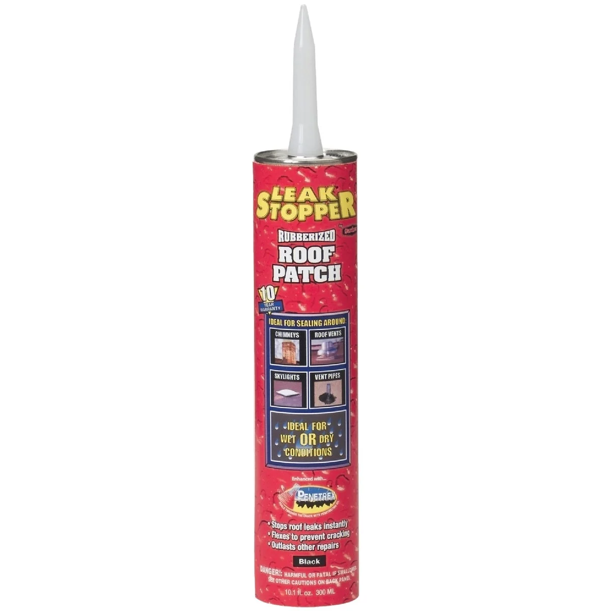 Fine Crafted Black Jack Leak Stopper 10 Oz. Rubberized Roof Patch Practical