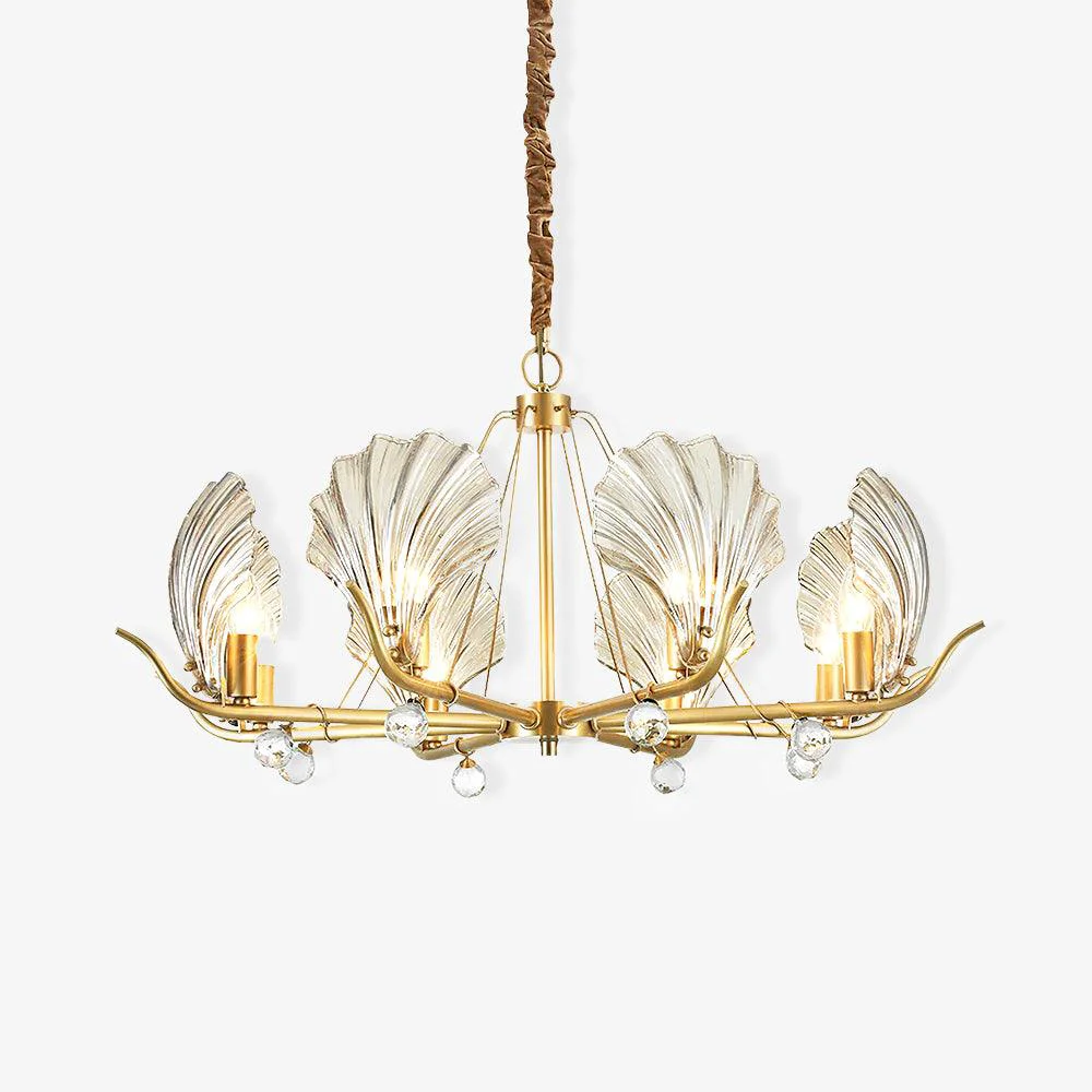 Top-Quality Modern Shell Glass Chandelier Excellent
