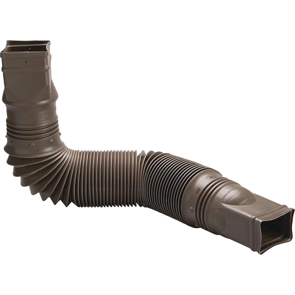 Official Amerimax Flex-A-Spout Brown Vinyl Downspout Extension Excellent