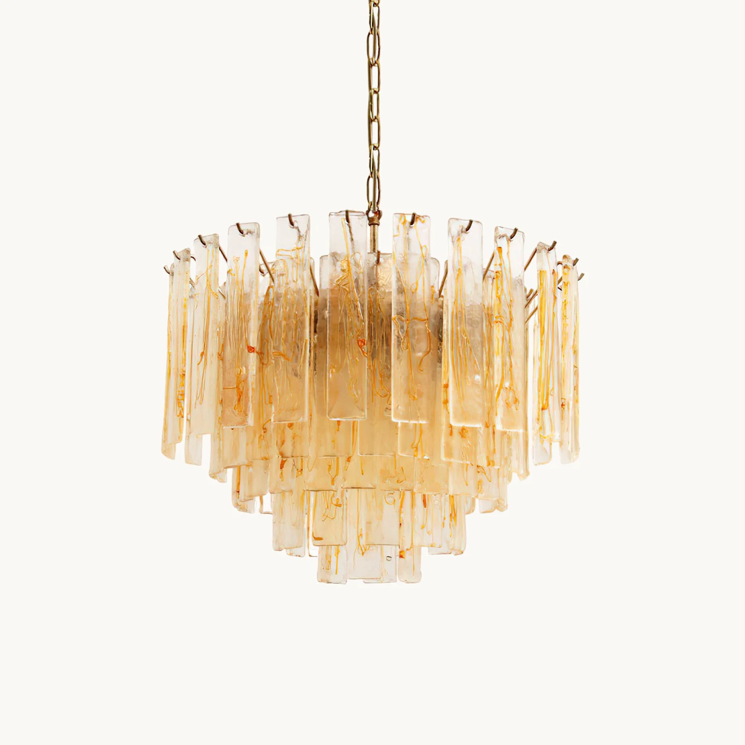 World-Class Glacier Murano Glass Chandelier Clean