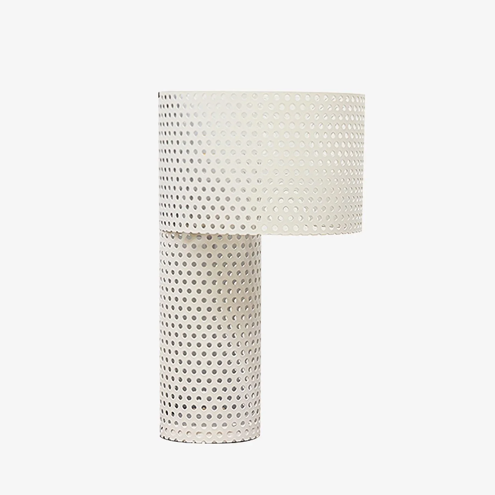 Pure White Grid Table Lamp Refined
