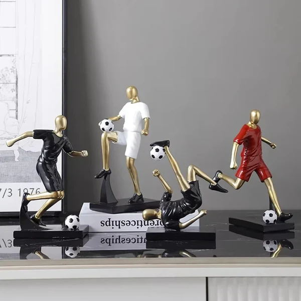 Breathable Creative Football Basketball Player Resin Statue Ornament for Home Office Decor Healthy