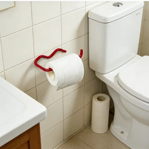 Certified Wall-Mounted Metal Toilet Paper Tissue Towel Holder Rack Bathroom Kitchen Original Design