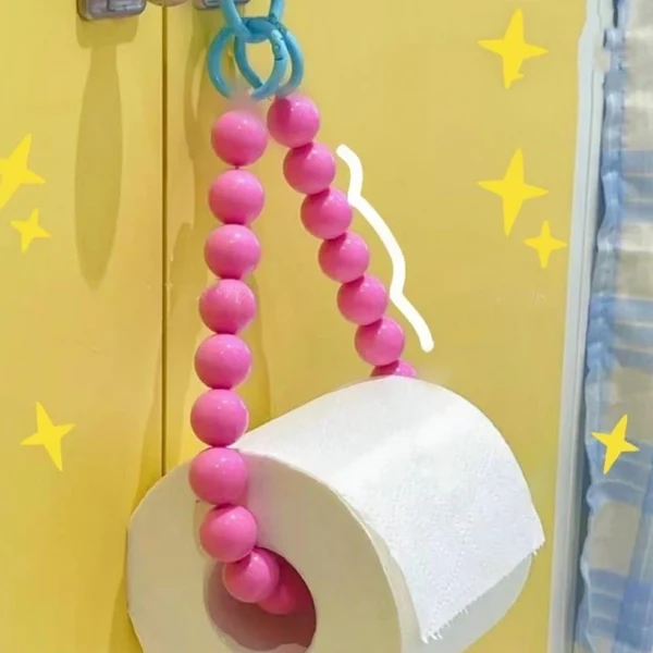 Luxury Beaded Hanging Toilet Paper Tissue Holder Decorative Multifunctional Home Accessory Professional