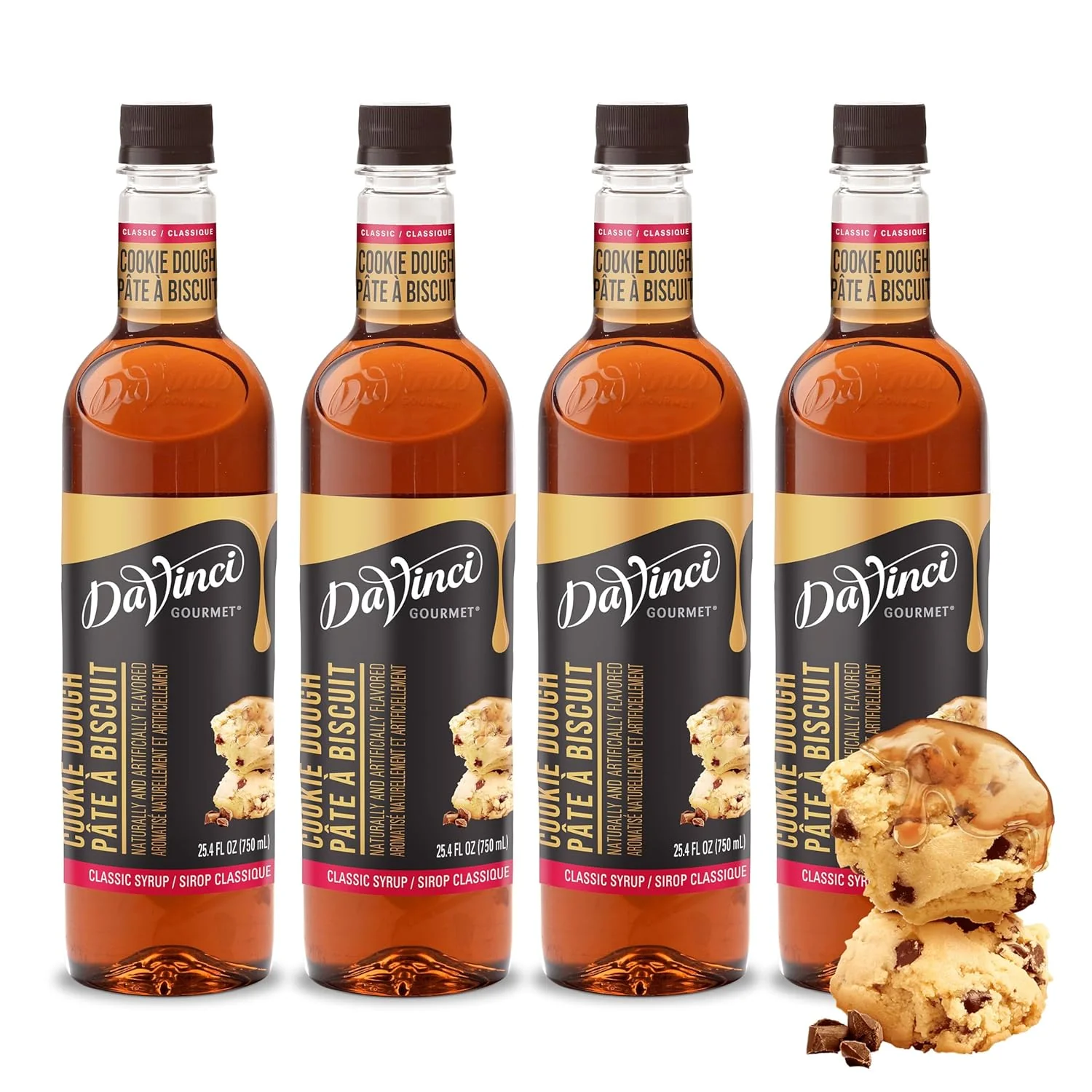 Innovative DaVinci Gourmet Classic Cookie Dough Syrup 25.4 Fluid Ounces Pack of 4 Exceptional