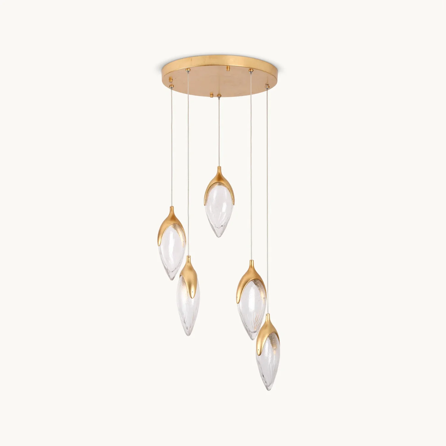 Classic Nicholas Glass Chandelier Exceptional