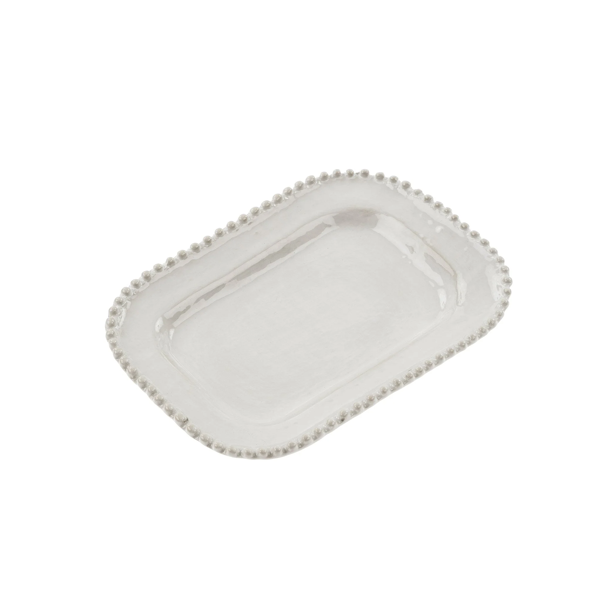 Clean Hobnail Rectangular Plate - Small Solid