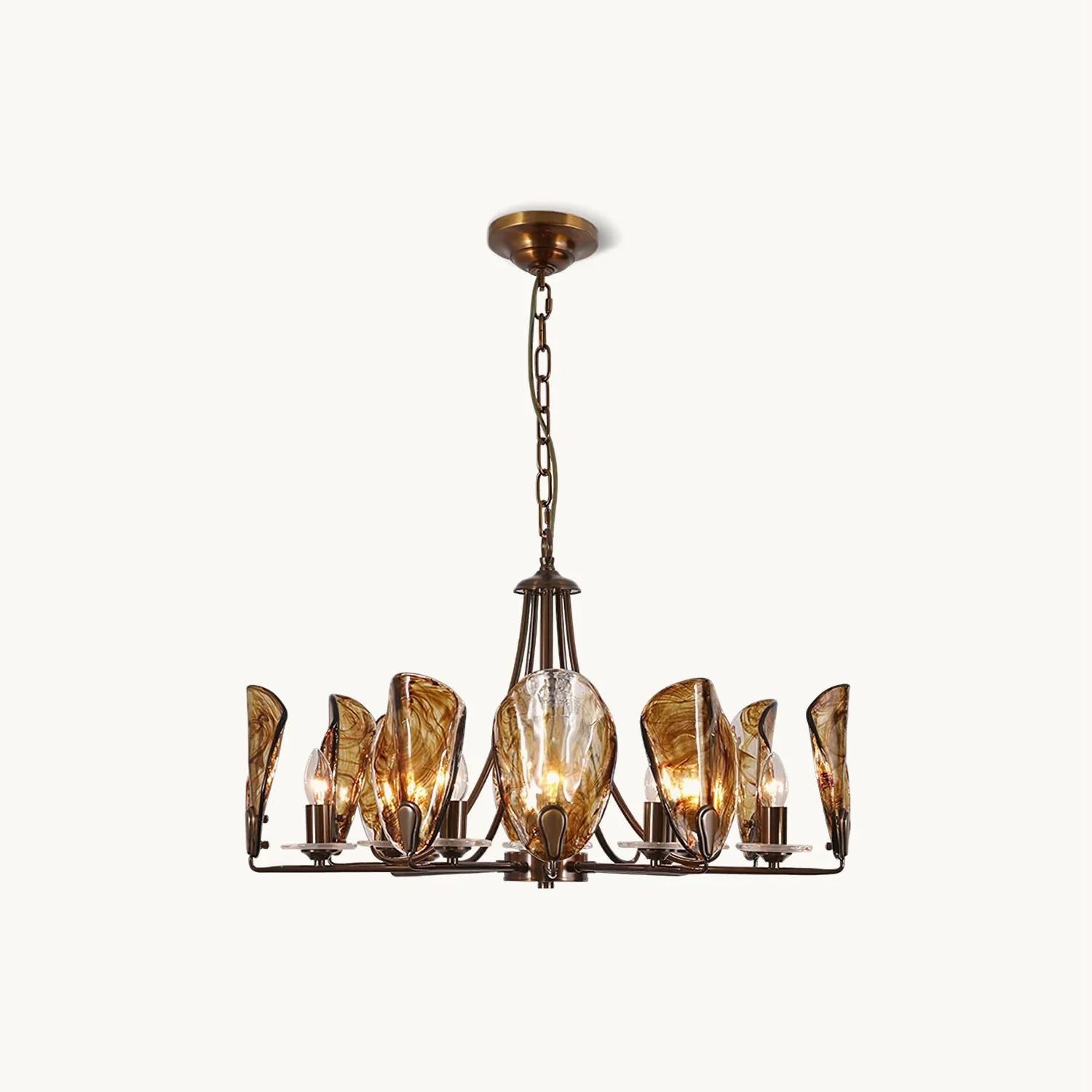 Reliable Amber Shell Chandelier Carefully Designed