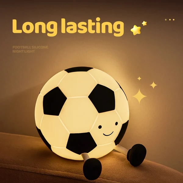 Functional Football Silicone LED Night Light Selected