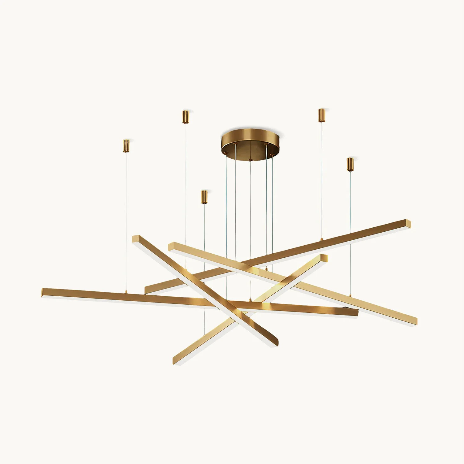 Contemporary Modern Long Strip LED Chandelier Relaxed