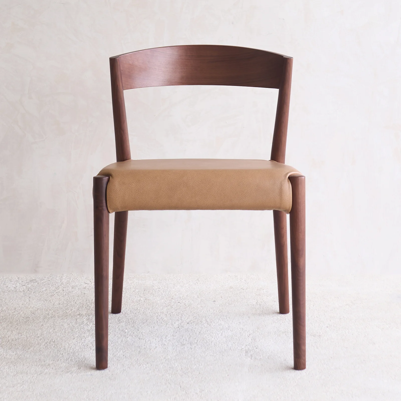 Professional Ronda Leather Dining Chair Walnut Frame - Pecan Exceptional