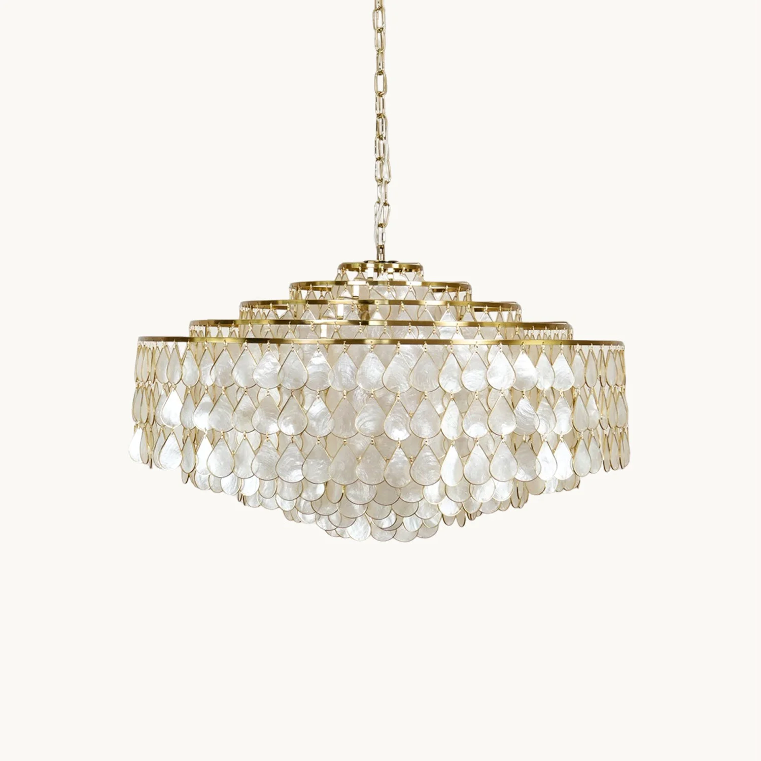 Soft Capiz Chandelier First-Class