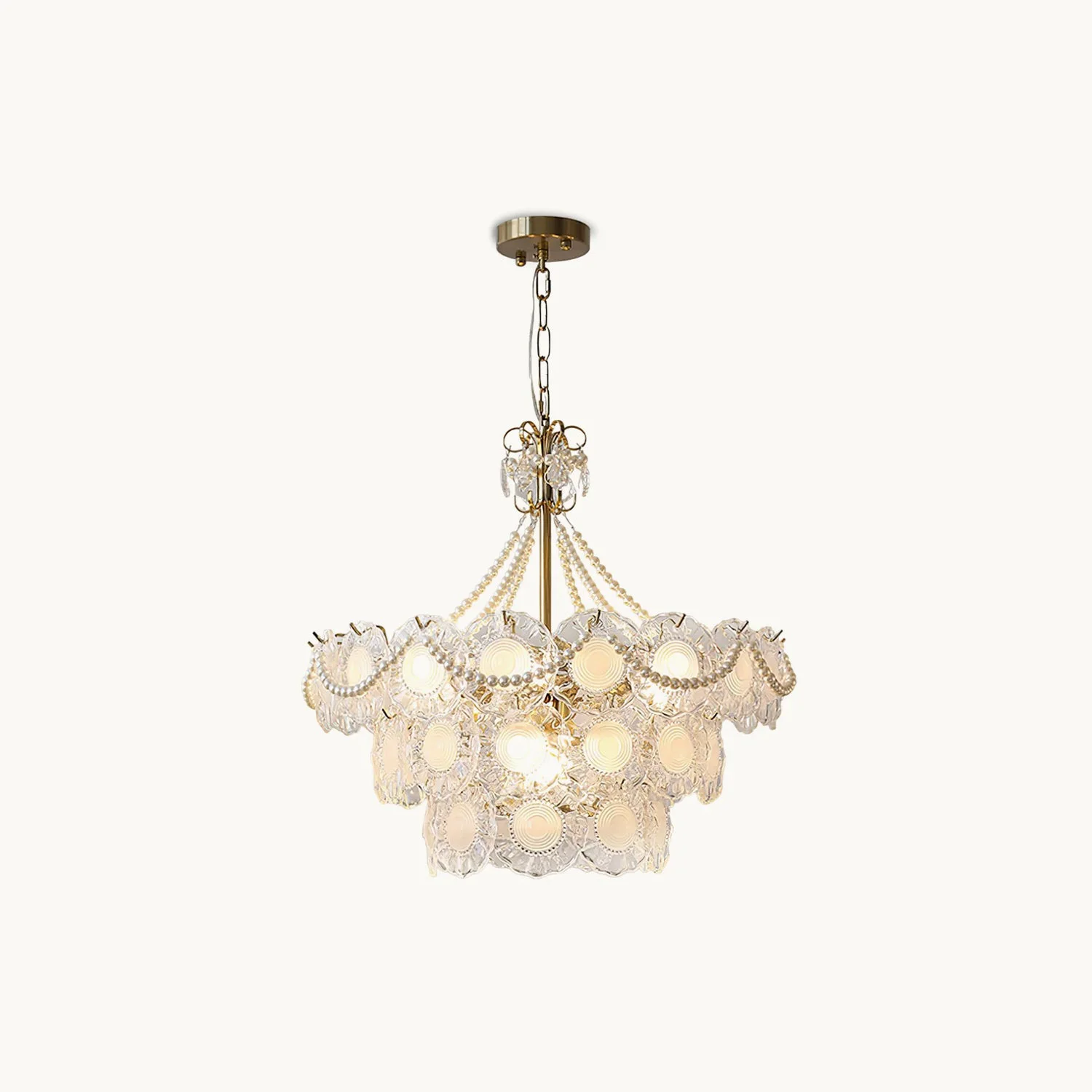 Solid Pertid Pearls Chandelier World-Class