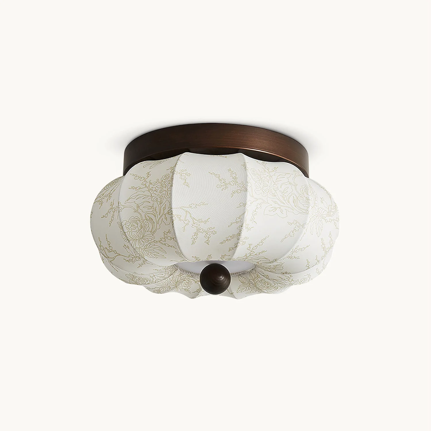 Fashionable Fabric Pumpkin Ceiling Light Classic