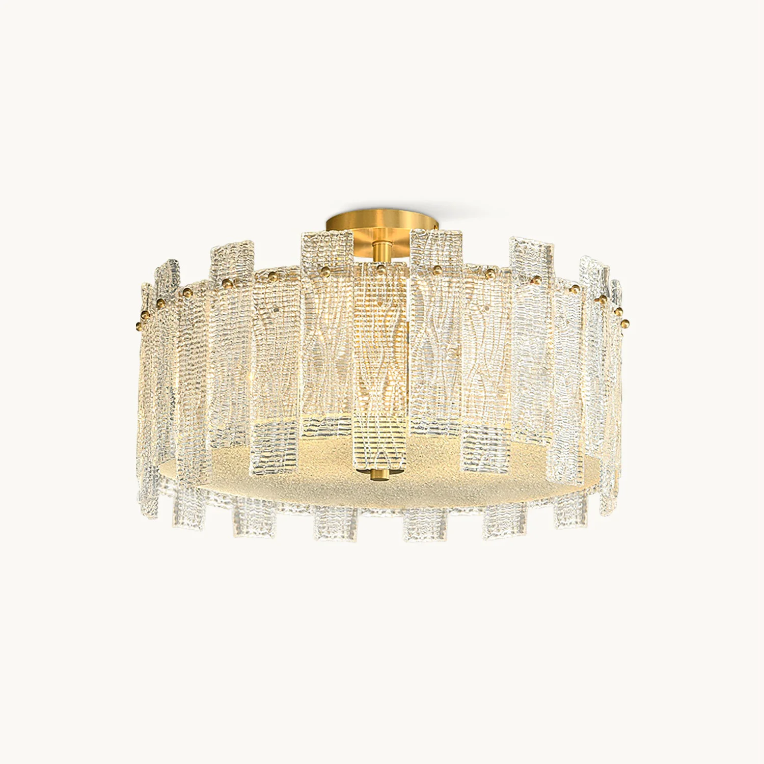 Secure Scattered Glass Ceiling Lamp Functional