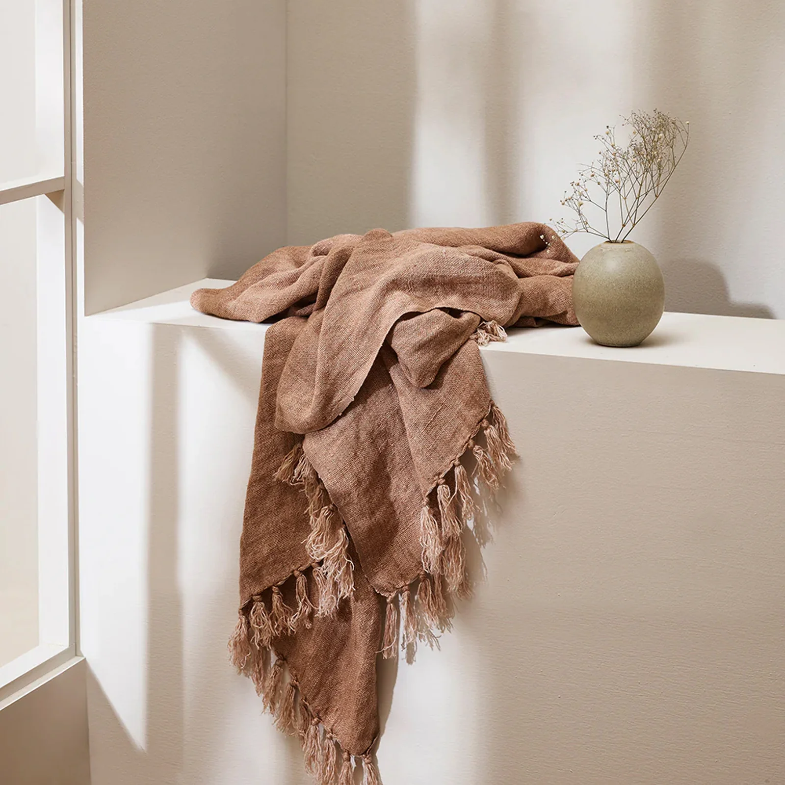 User-Friendly Millhouse Throw Clay Prestigious