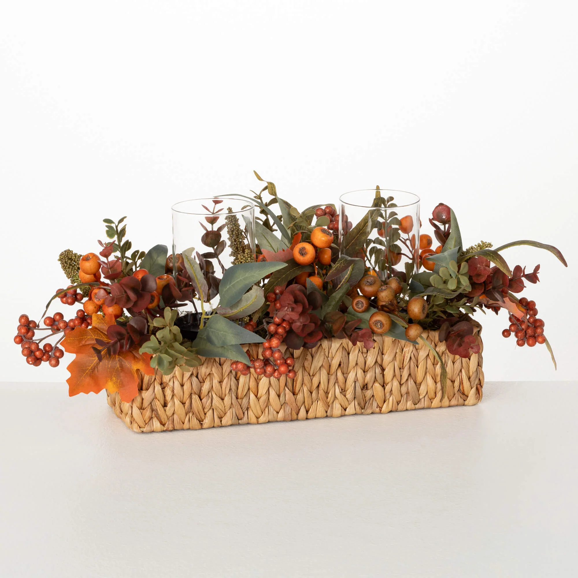 Minimalist Fall Centerpiece Candle Holder Fine Crafted