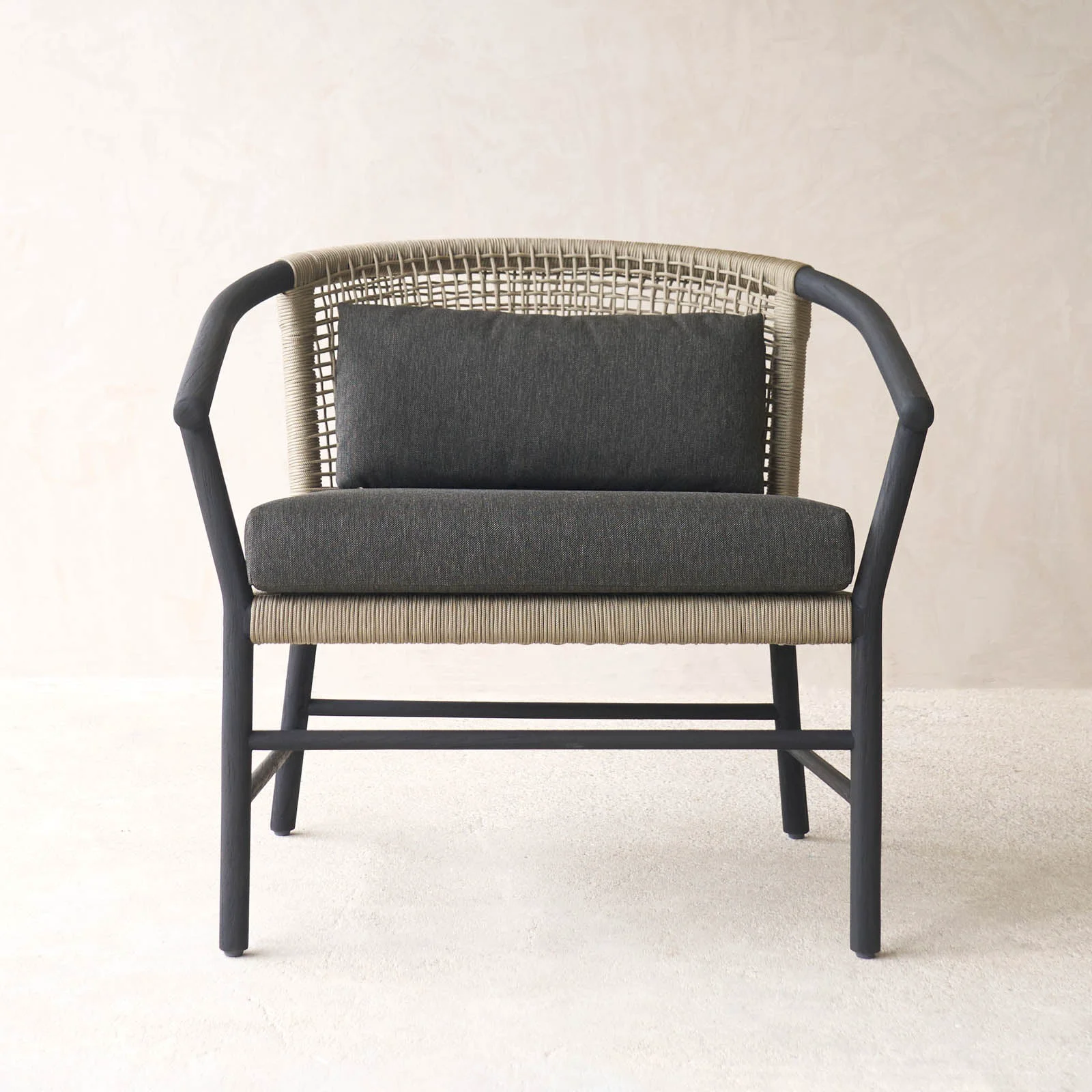 Fine Crafted Icon Outdoor Lounge Chair Charcoal Lightweight