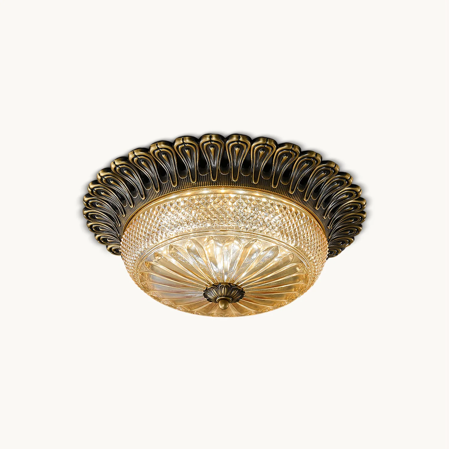 Powerful Cecilie Carved Ceiling Lamp Recyclable