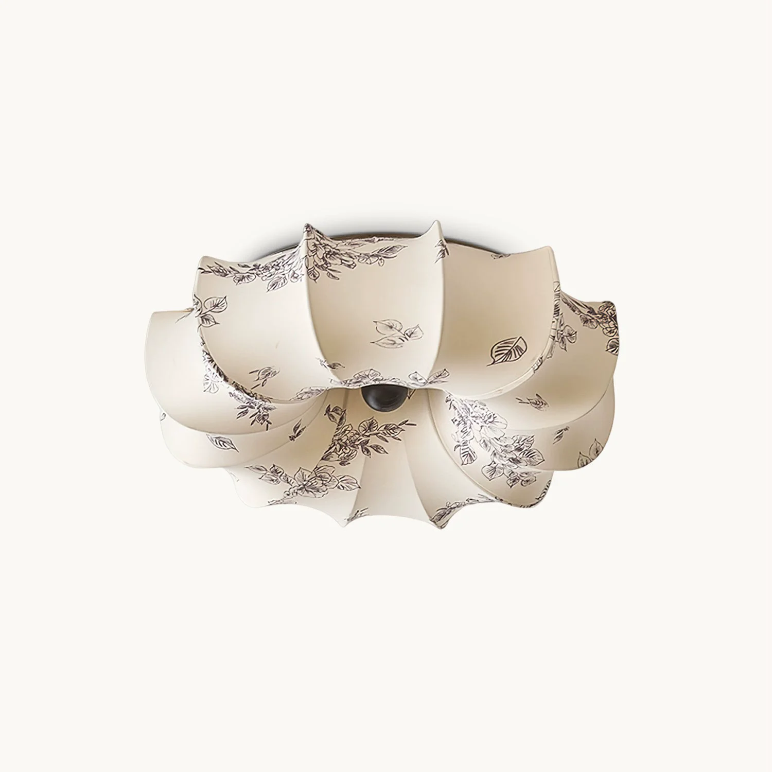 Certified Ritta Fabric Ceiling Lamp Solid