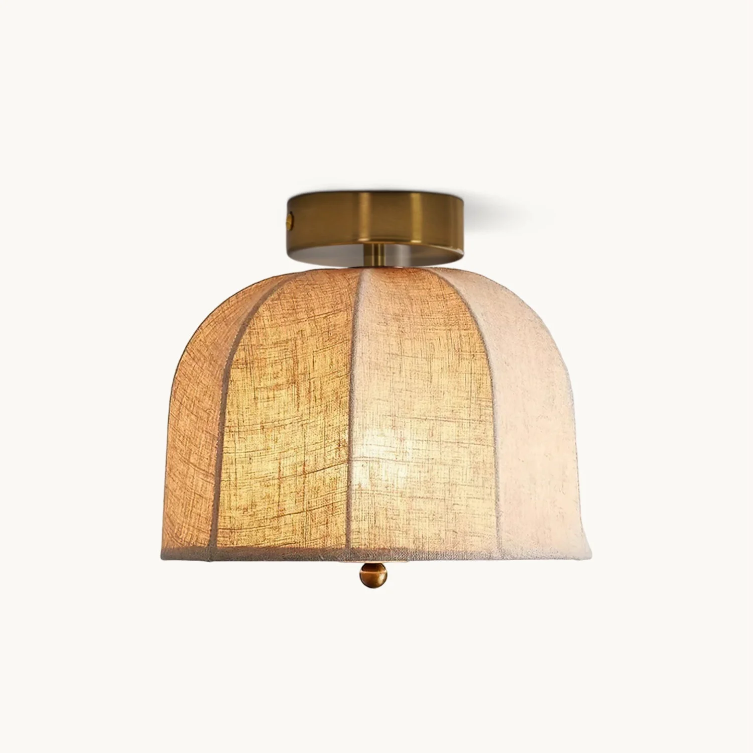 Authentic Sienna Linen Ceiling Lamp Fashionable
