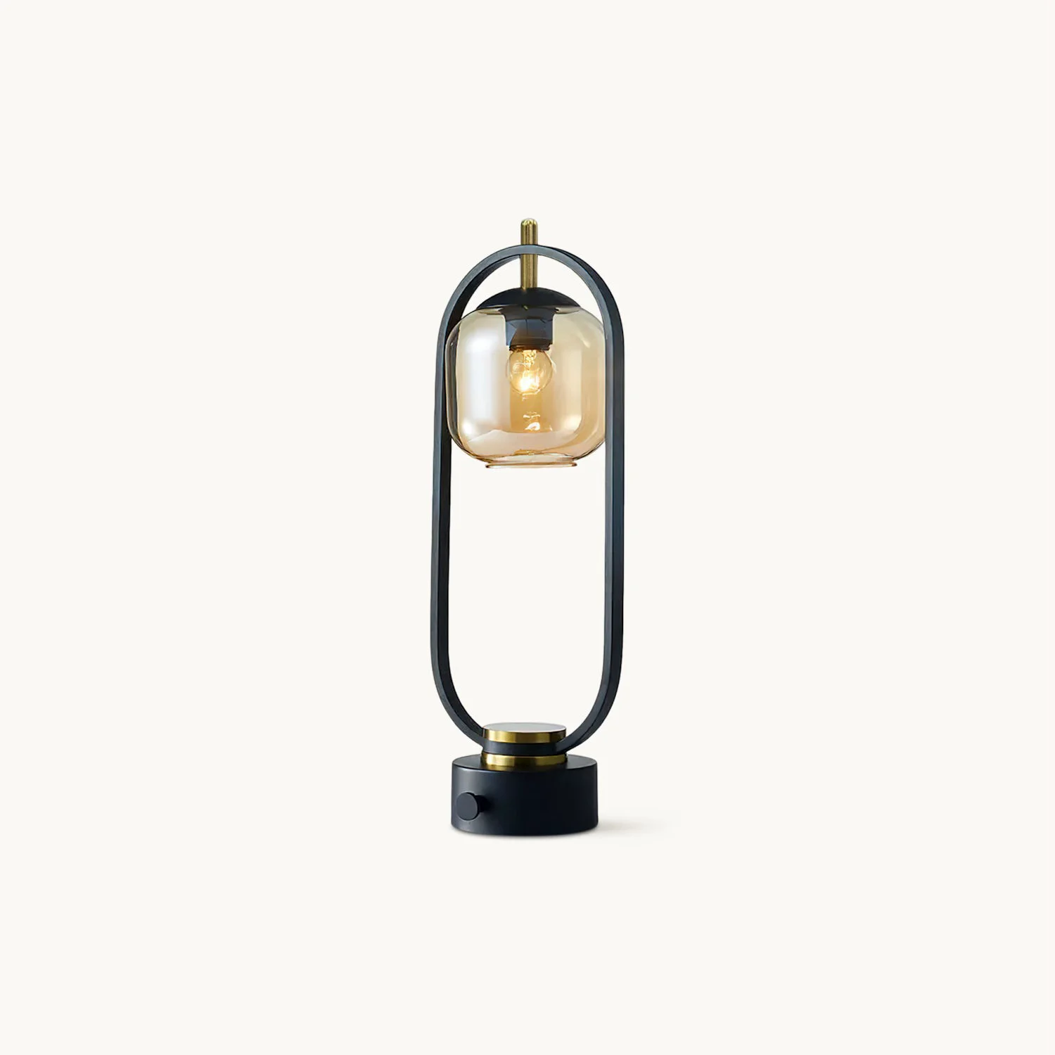 Practical Oval Ring Iron Table Lamp Expertly Made