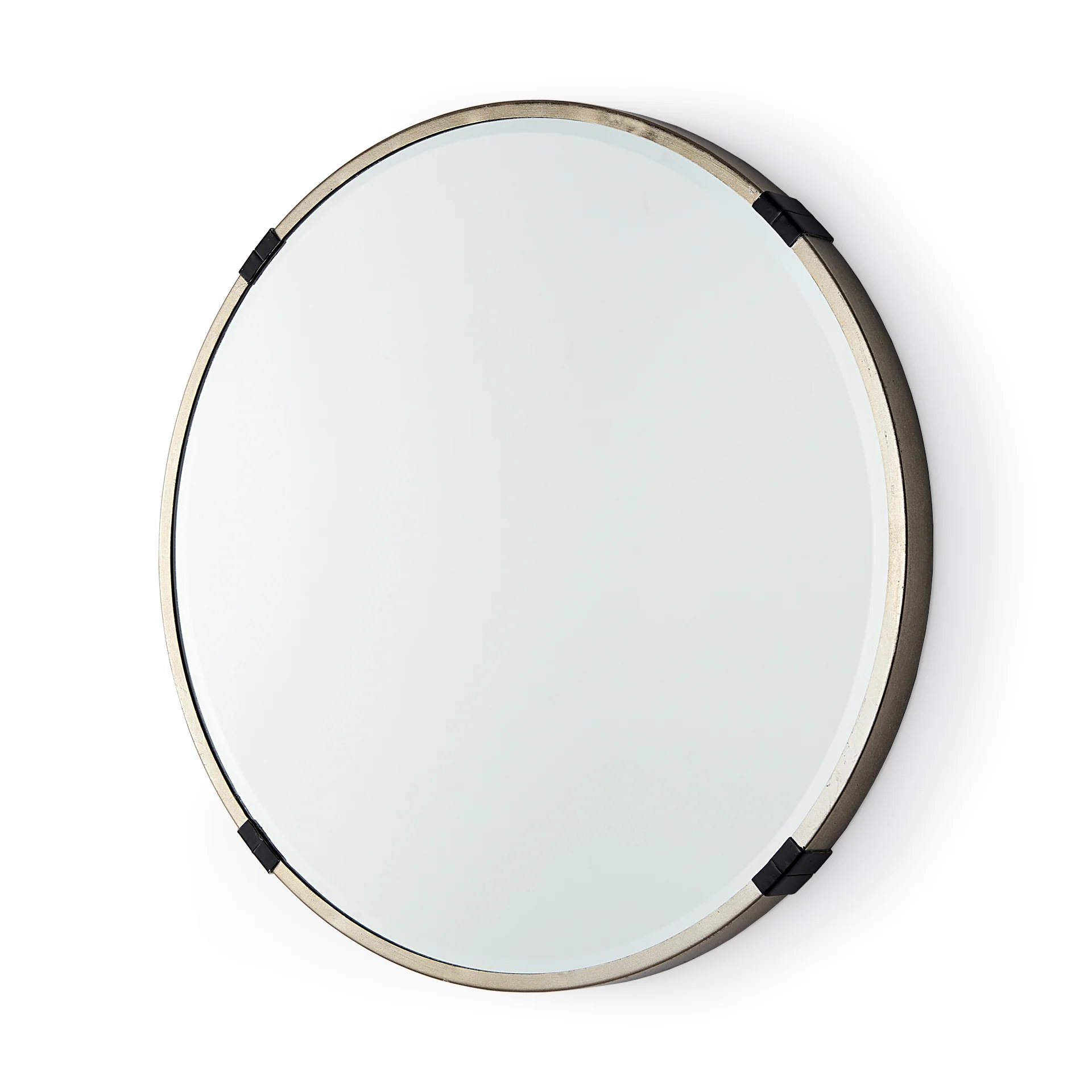 Stylish Melissa 23 Small Round Gold Metal Wall Mirror High-End