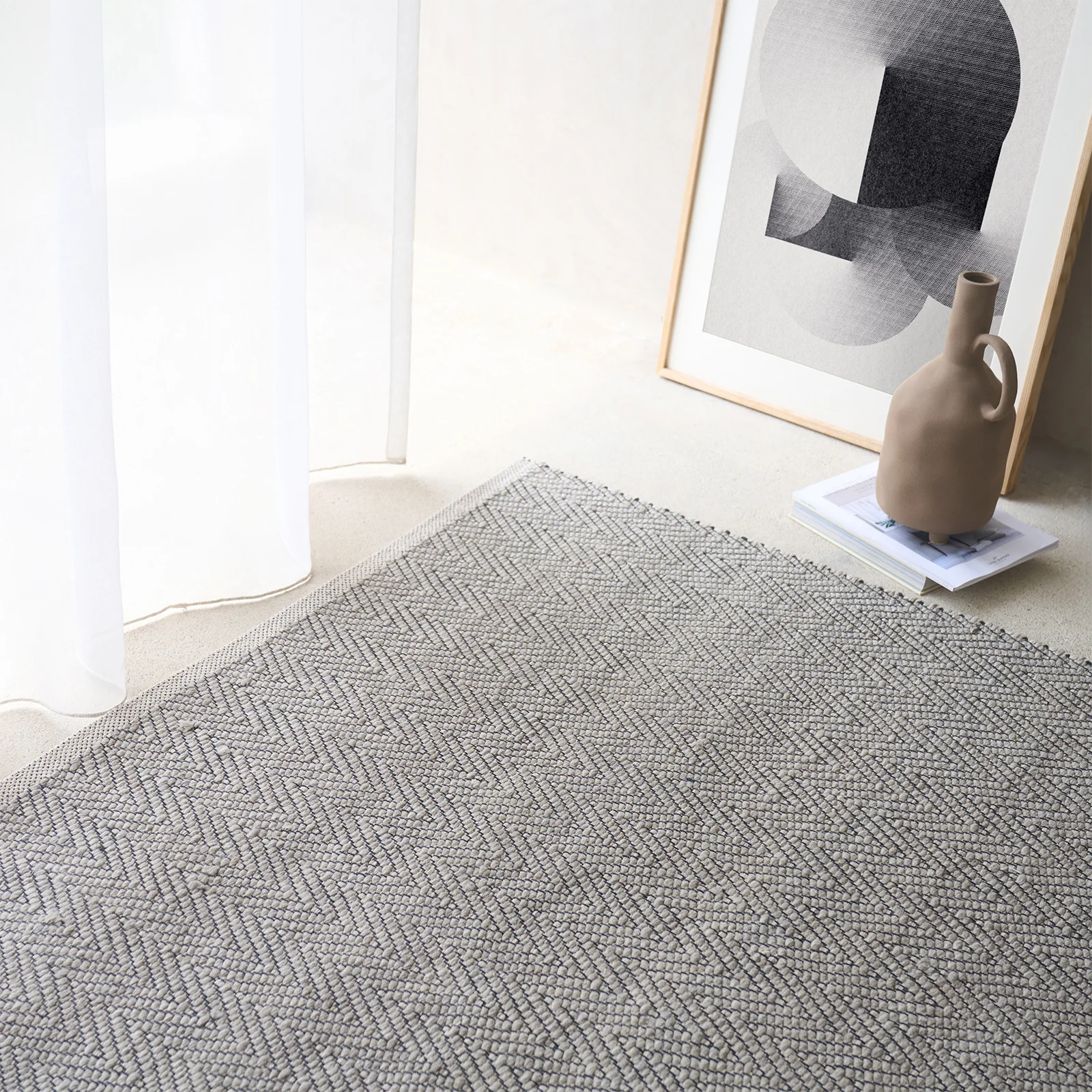 Green Nomad Wool Blended Rug Ash Advanced