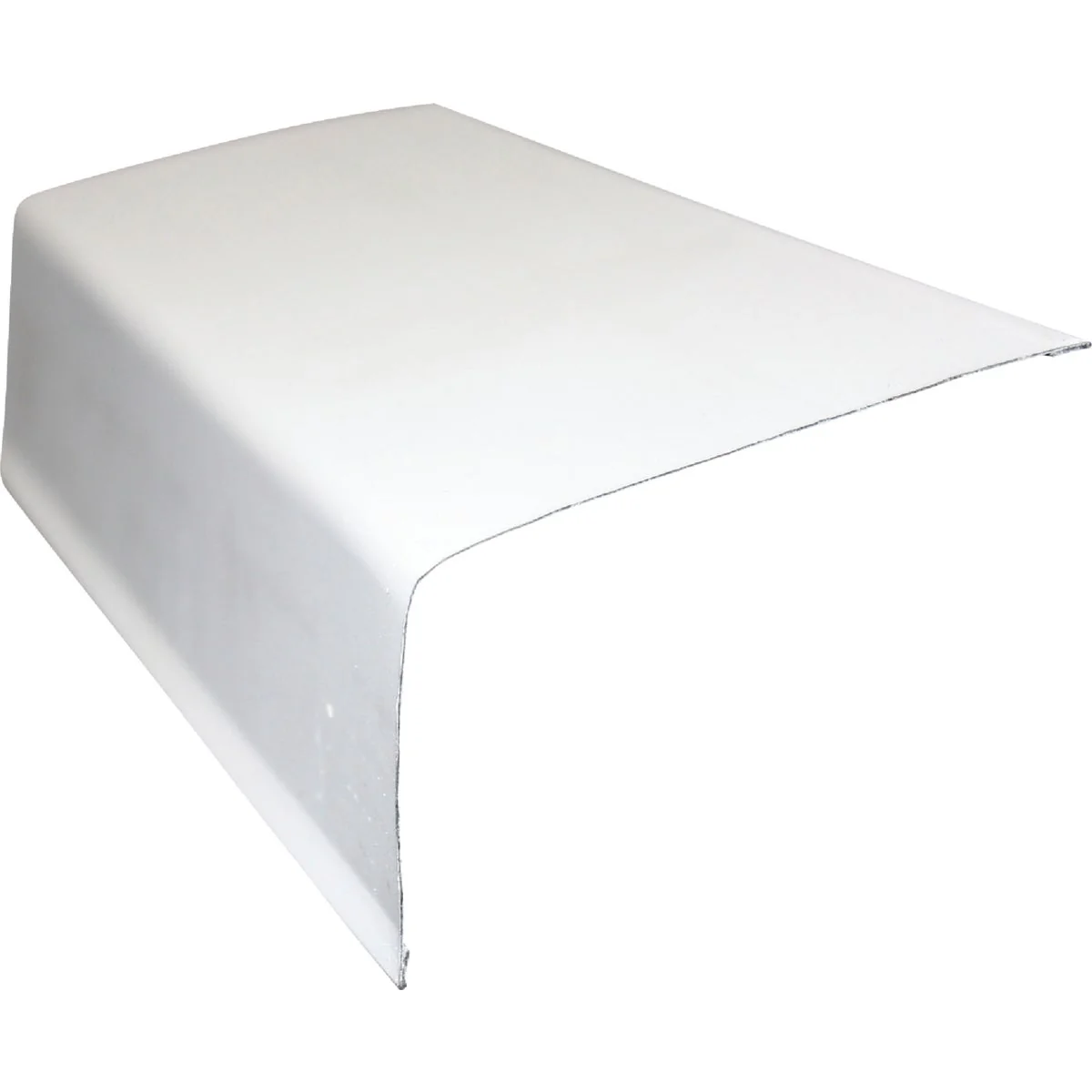 Organic Klauer 2 In. X 3 In. Galvanized Steel Gutter Apron Flashing with Hems White Official