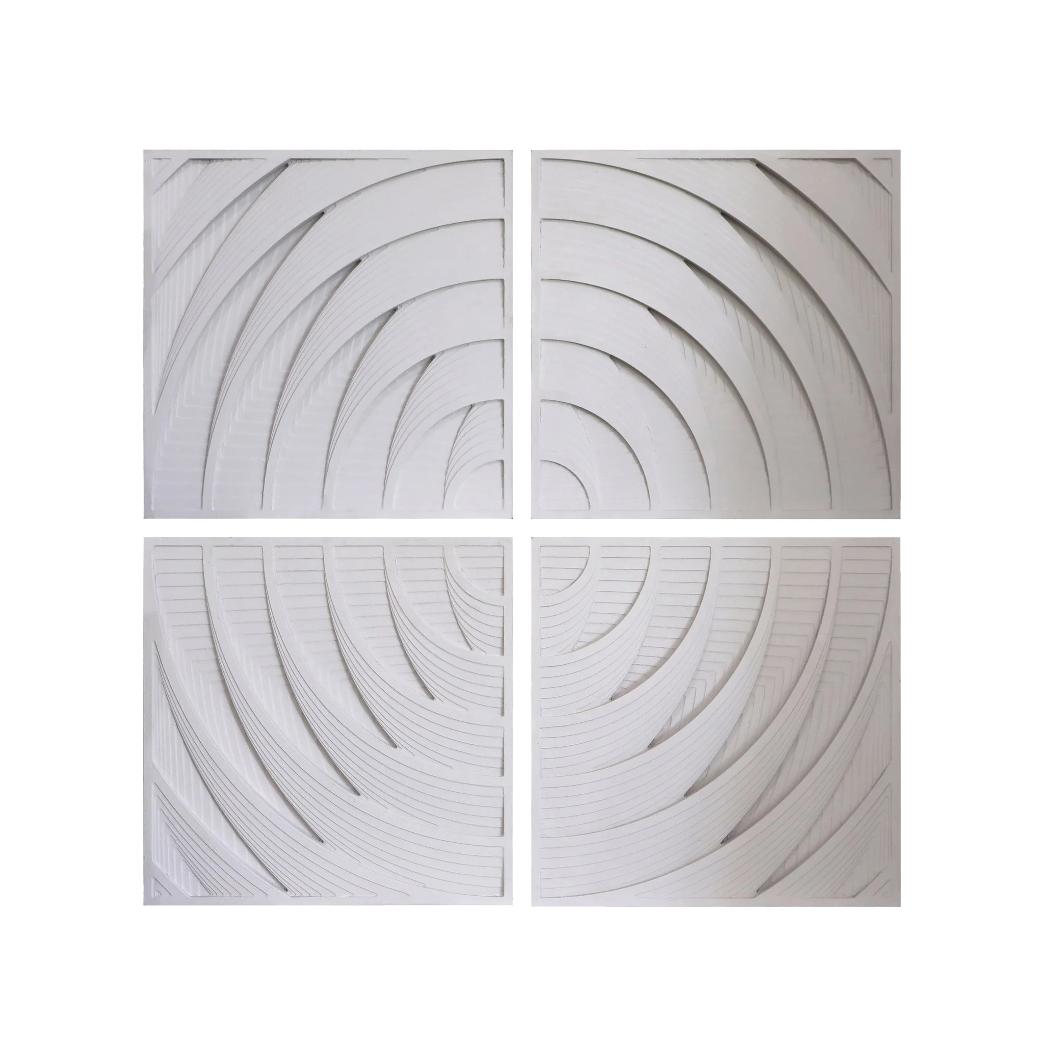 Comfortable NOAH DIMENSIONAL WALL DECOR Set of 4 Convenient