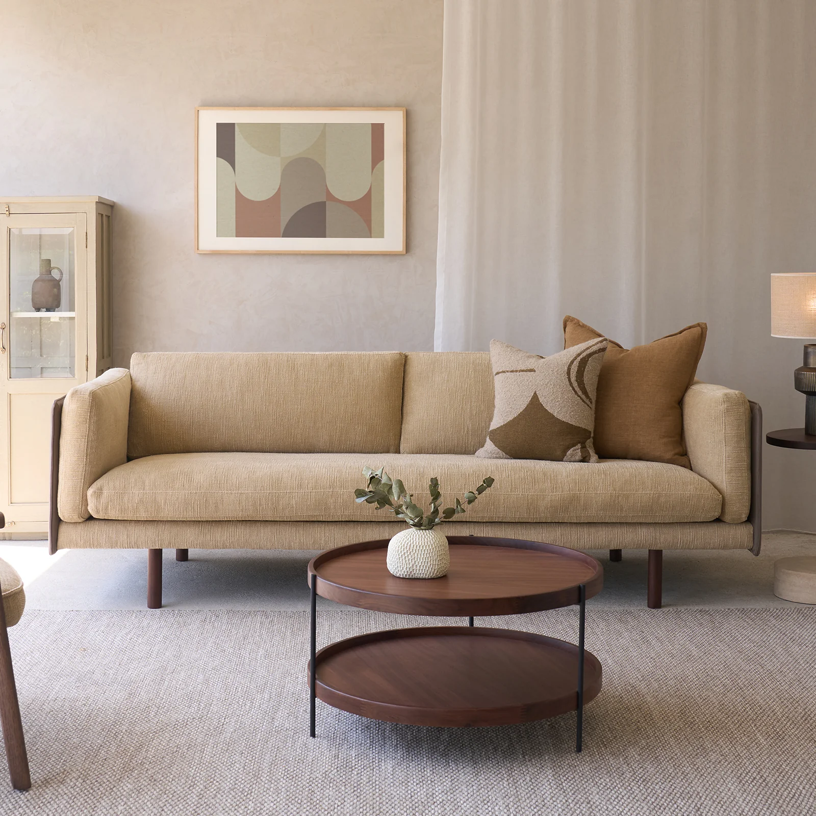 Advanced Sonder Sofa Anvil Toffee 221cm Functional