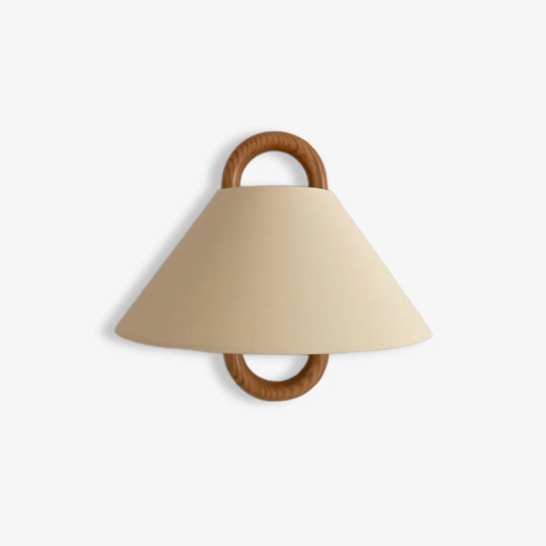 Refined Beech Solid Wood Wall Lamp Relaxed