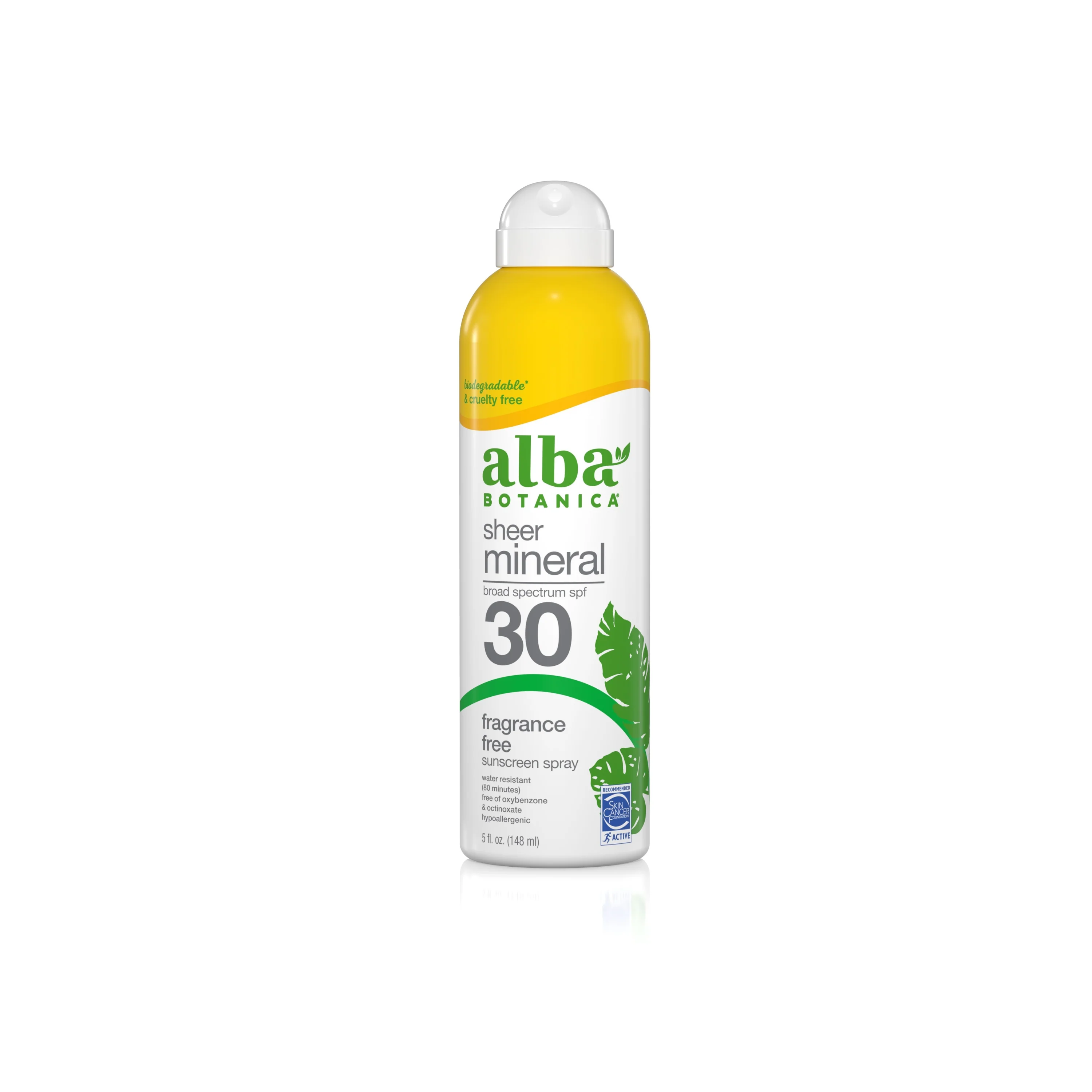 Secure Alba Botanica Fragrance Sheer Mineral Sunscreen Spray - SPF 30 Fine