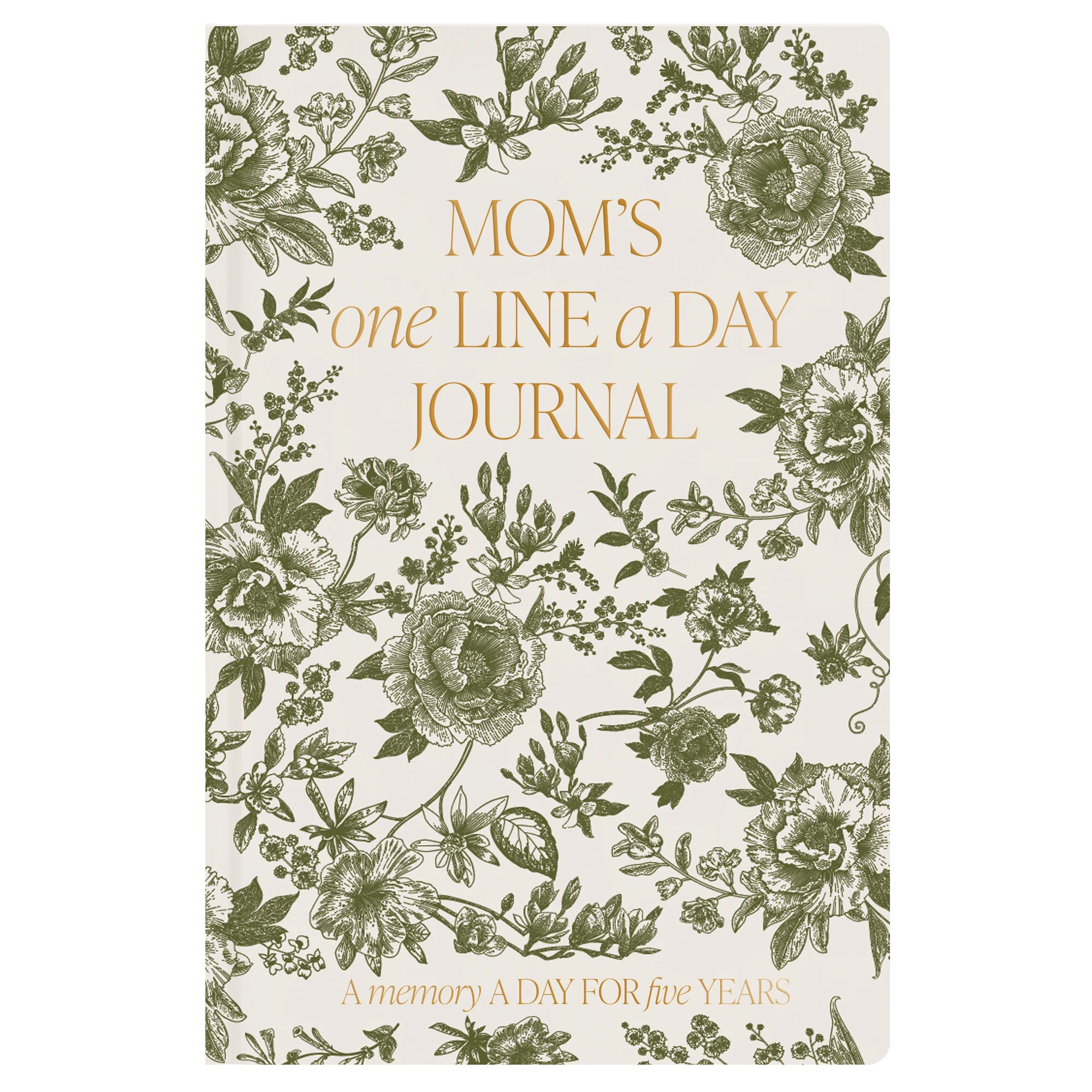 Verified Mom's One Line A Day Green Delft Leather Journal Genuine
