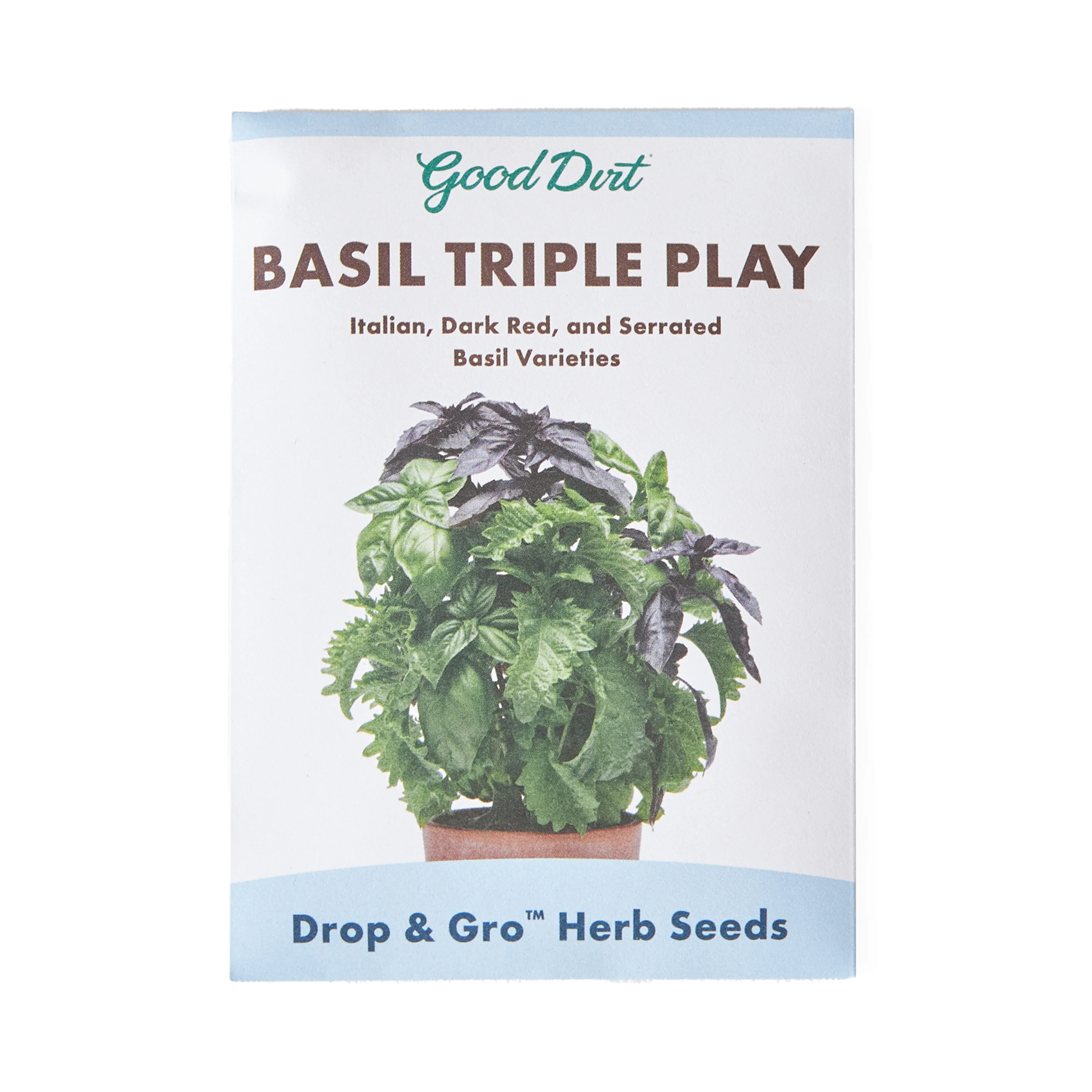 Sustainable Good Dirt Drop Gro Basil Seed Pods – Triple Variety Herb Garden Grow Kit Exceptional