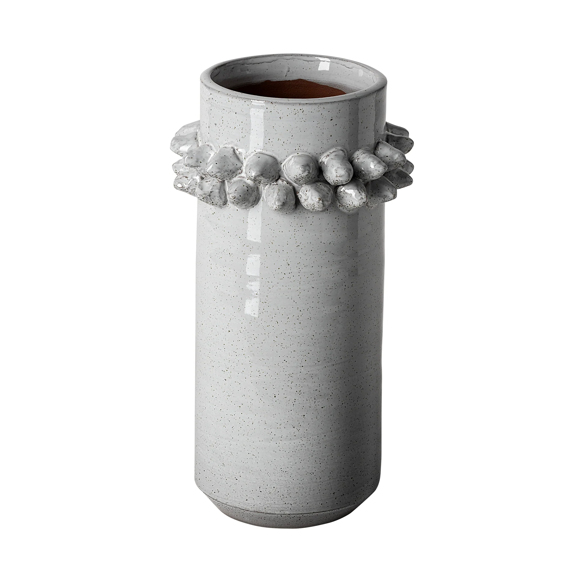 User-Friendly Farmhampton Large Gray Spoked Ceramic Vase Unique