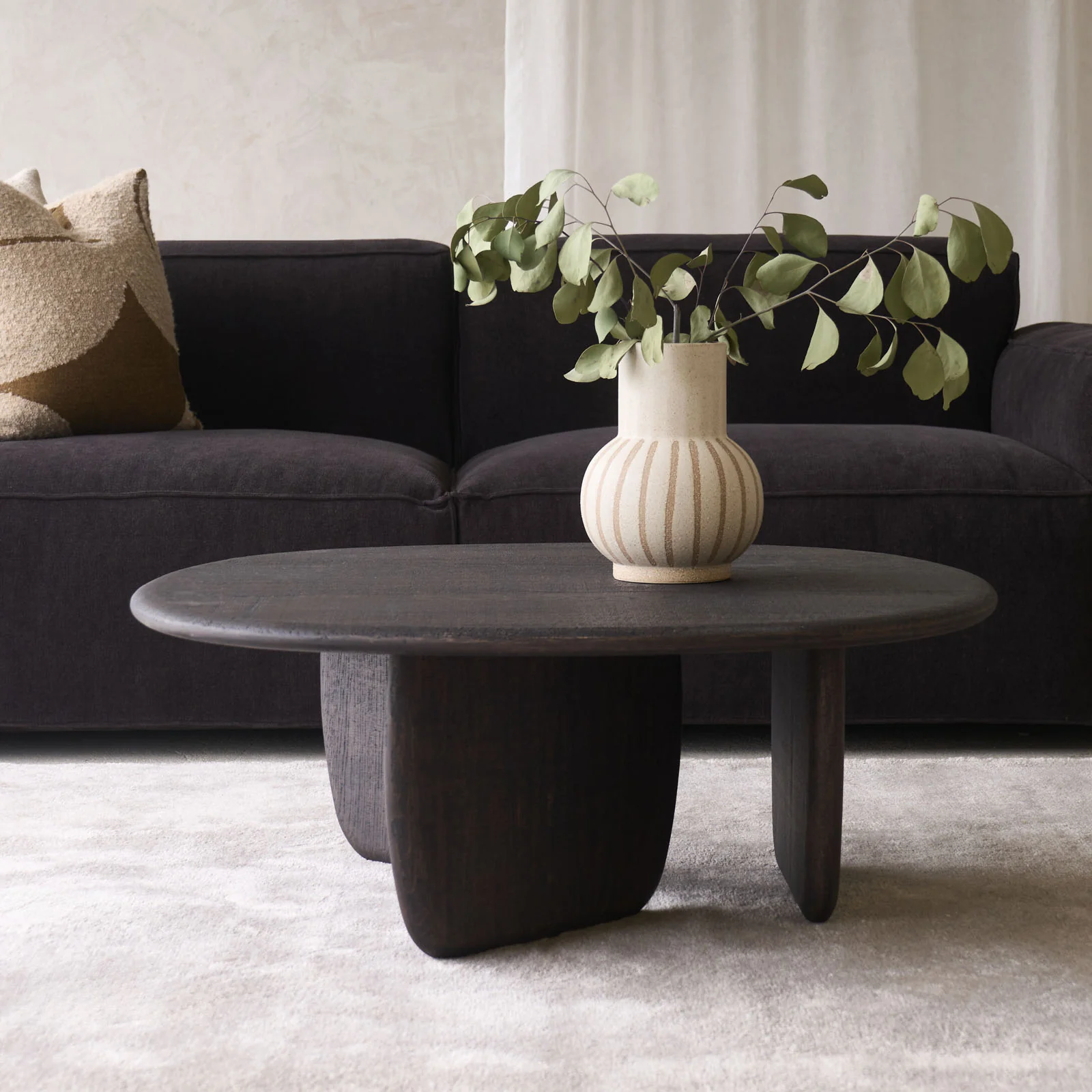 Convenient Eden Coffee Table Oak Walnut Crafted