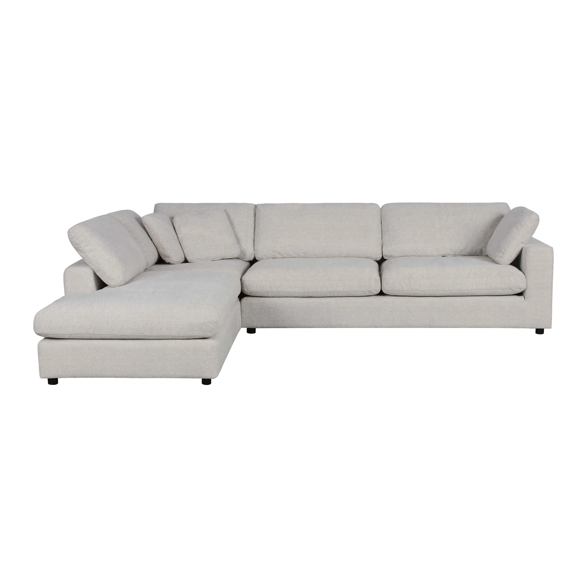 Prestigious Lene Sectional - Left Chaise-Oatmeal Durable