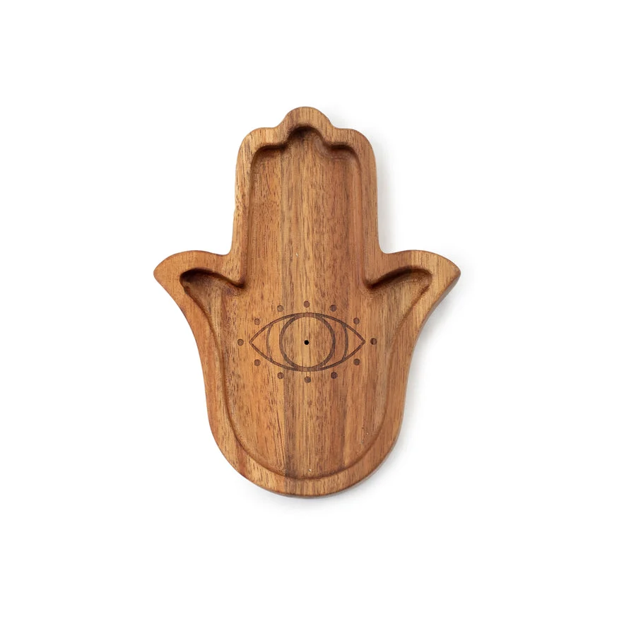 Trusted Wooden Hamsa Hand Incense Holder Selected