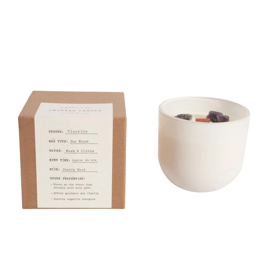 Eco-Friendly Fluorite Crystal Candle - 11oz Innovative