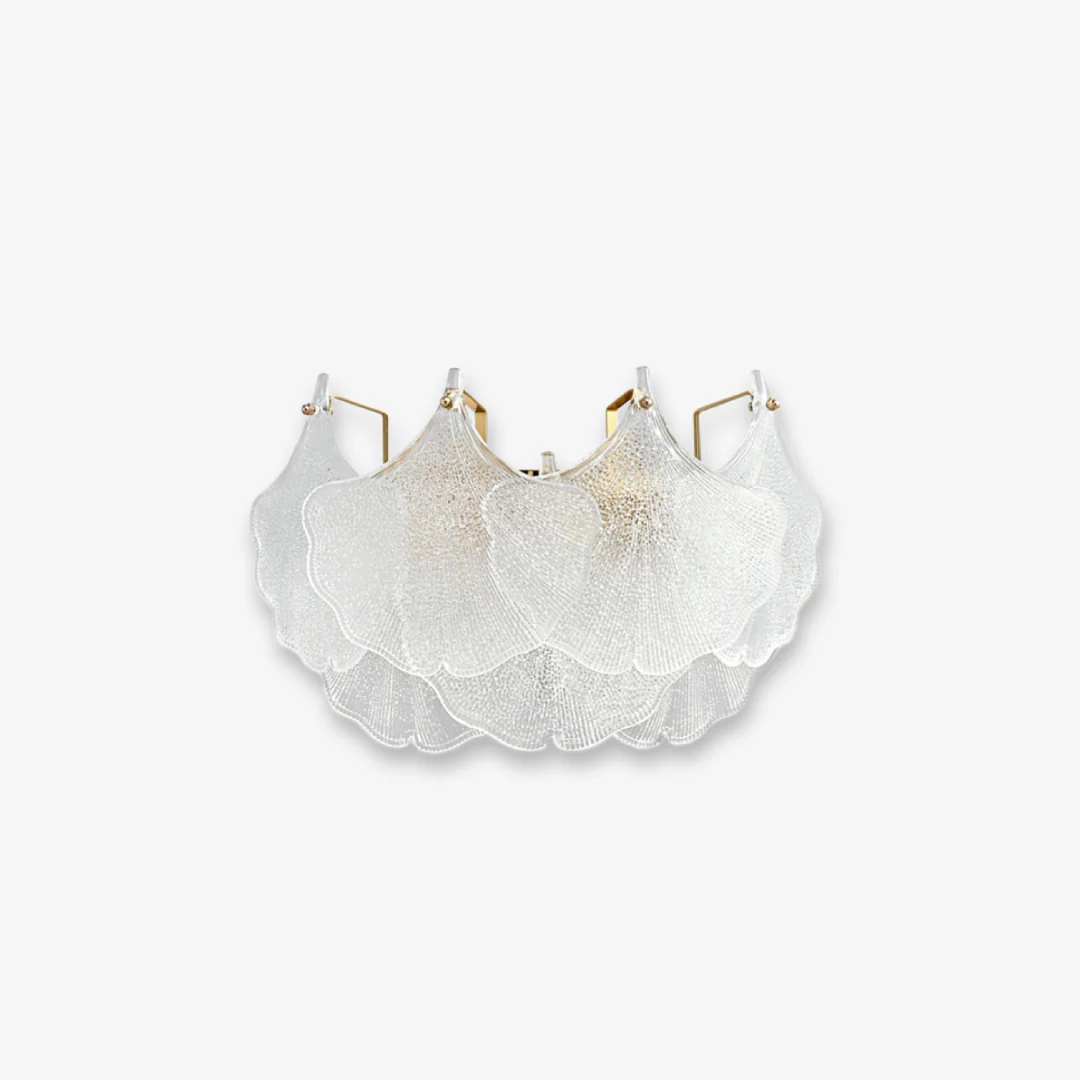 Safe Ginkgo Biloba Leaf Wall Lamp Smooth