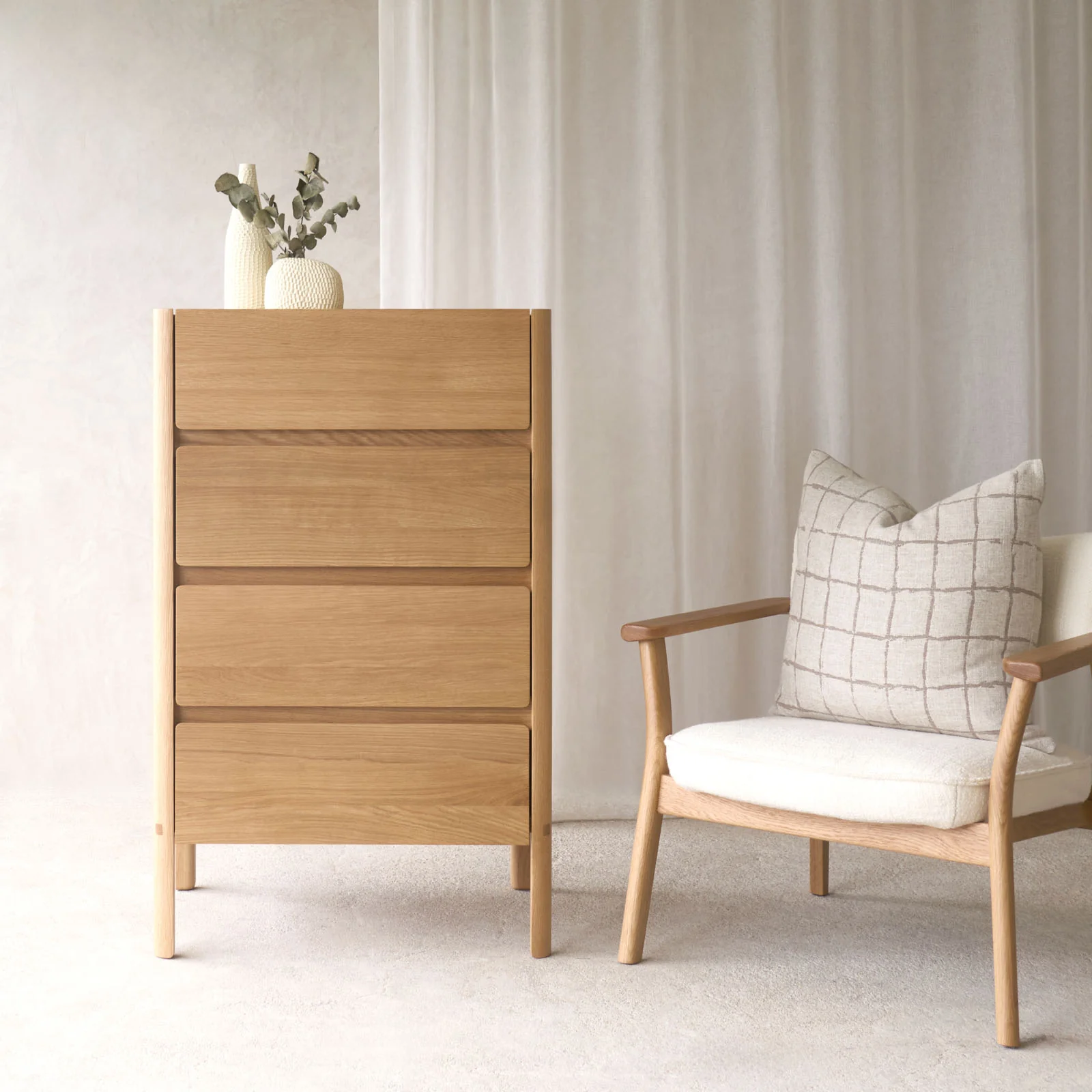 Verified Nell Chest of Drawers Oak 70cm Responsible