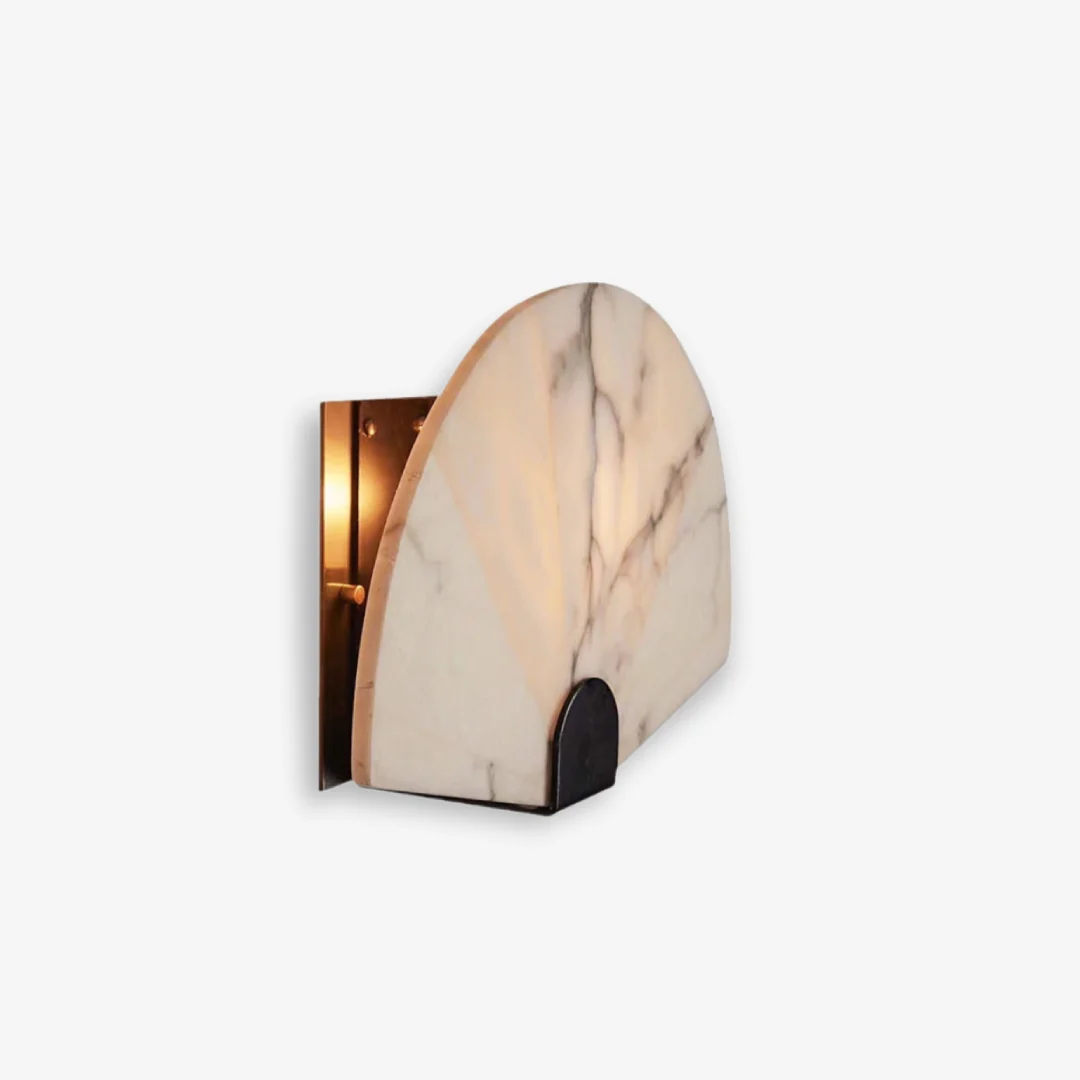 Efficient Fan Marble Wall Lamp Verified