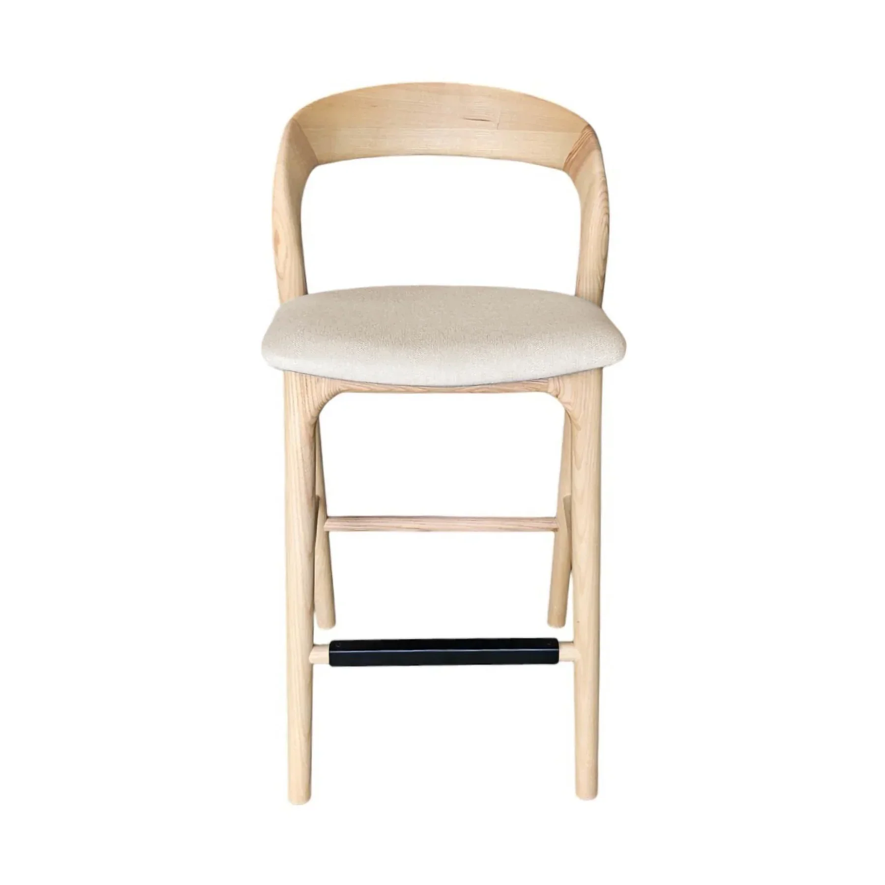 Long-Lasting Rotondo Counter Stool - Natural Frame Durable