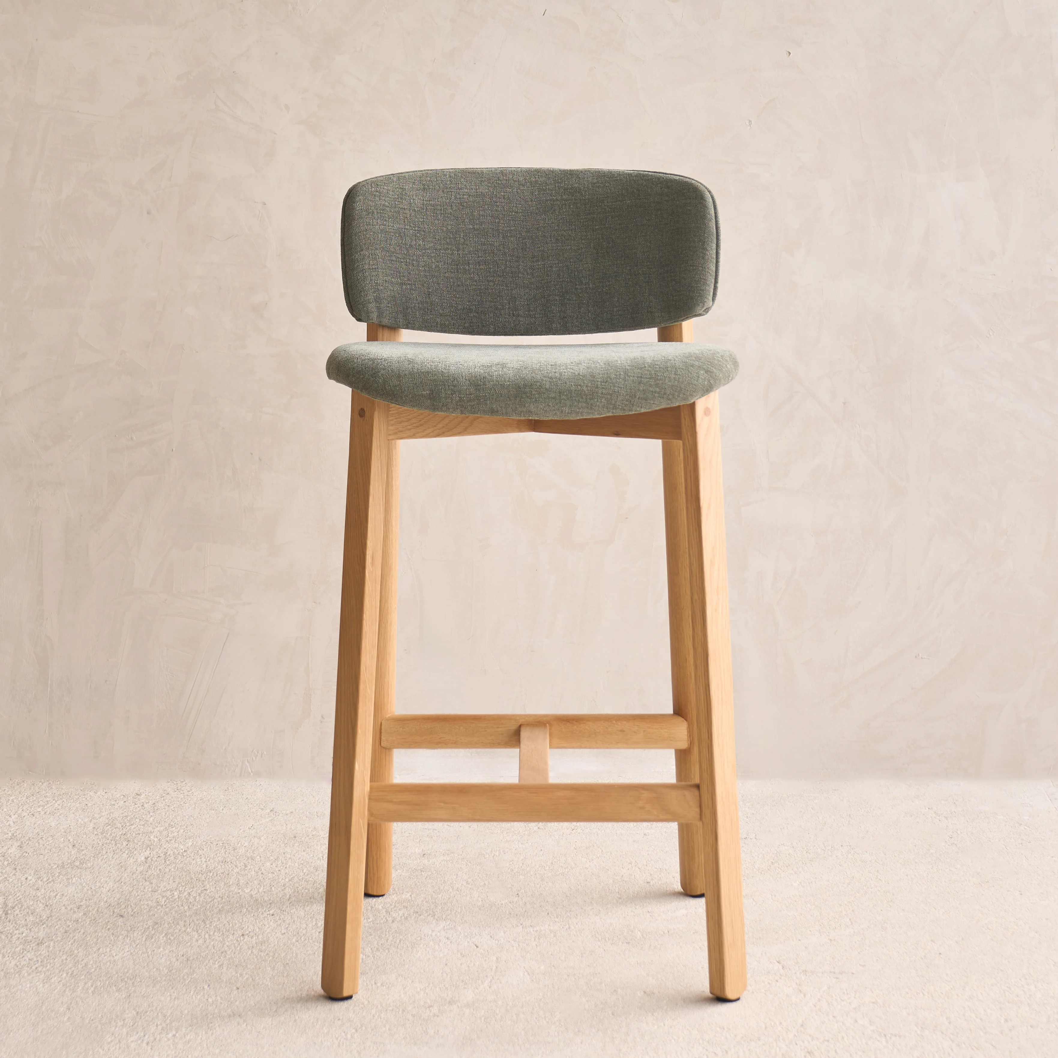 Unique Pinta Fabric Counter Stool Oak Frame - Grenada Outstanding