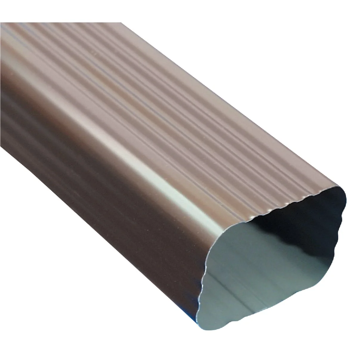 Premium Amerimax 2 In. x 3 In. Brown Galvanized Downspout High-Quality